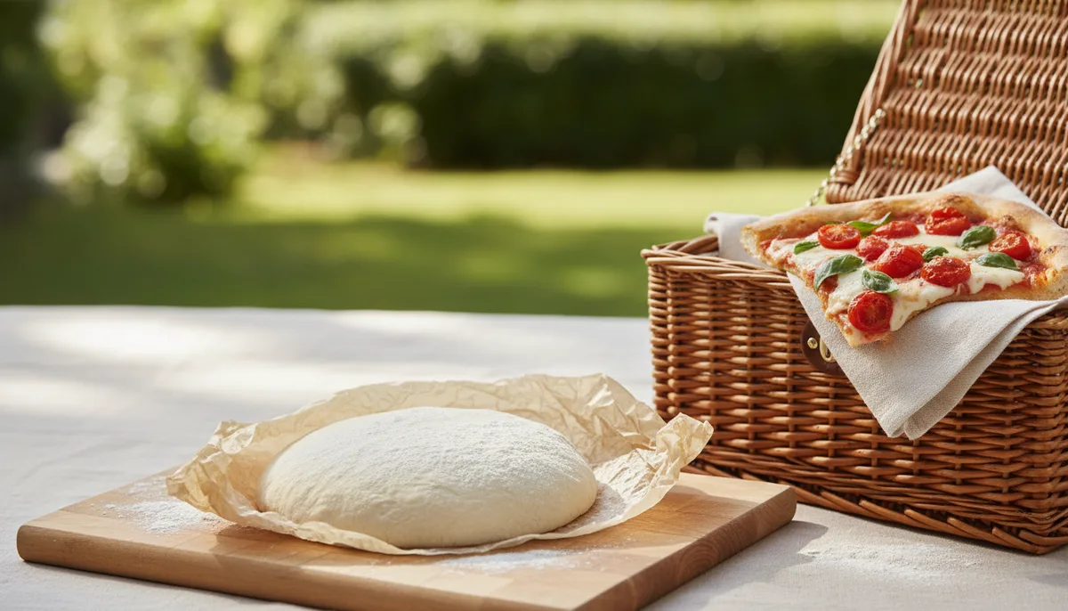 Pâte à emporter : recette résistante pour pizzas nomades
