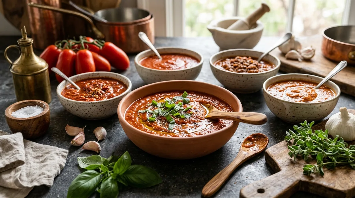 Les 5 sauces tomate de chef à maîtriser absolument